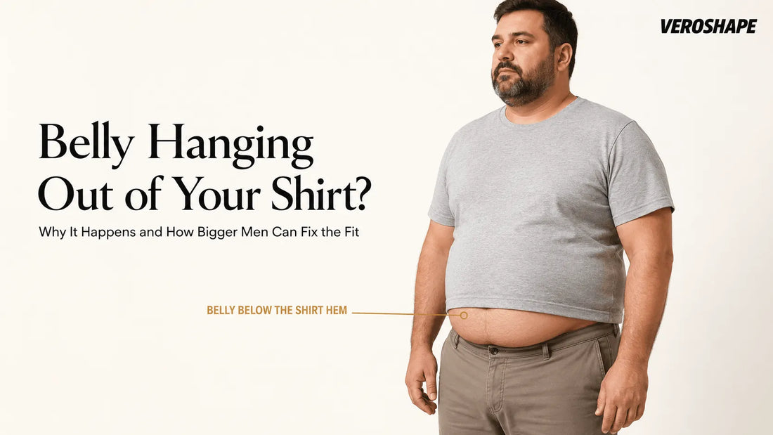 Belly Hanging Out of Your Shirt? Why It Happens and How Bigger Men Can Fix the Fit