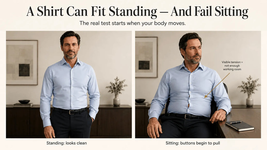 How Should a Dress Shirt Fit a Man With a Belly or Fuller Chest?